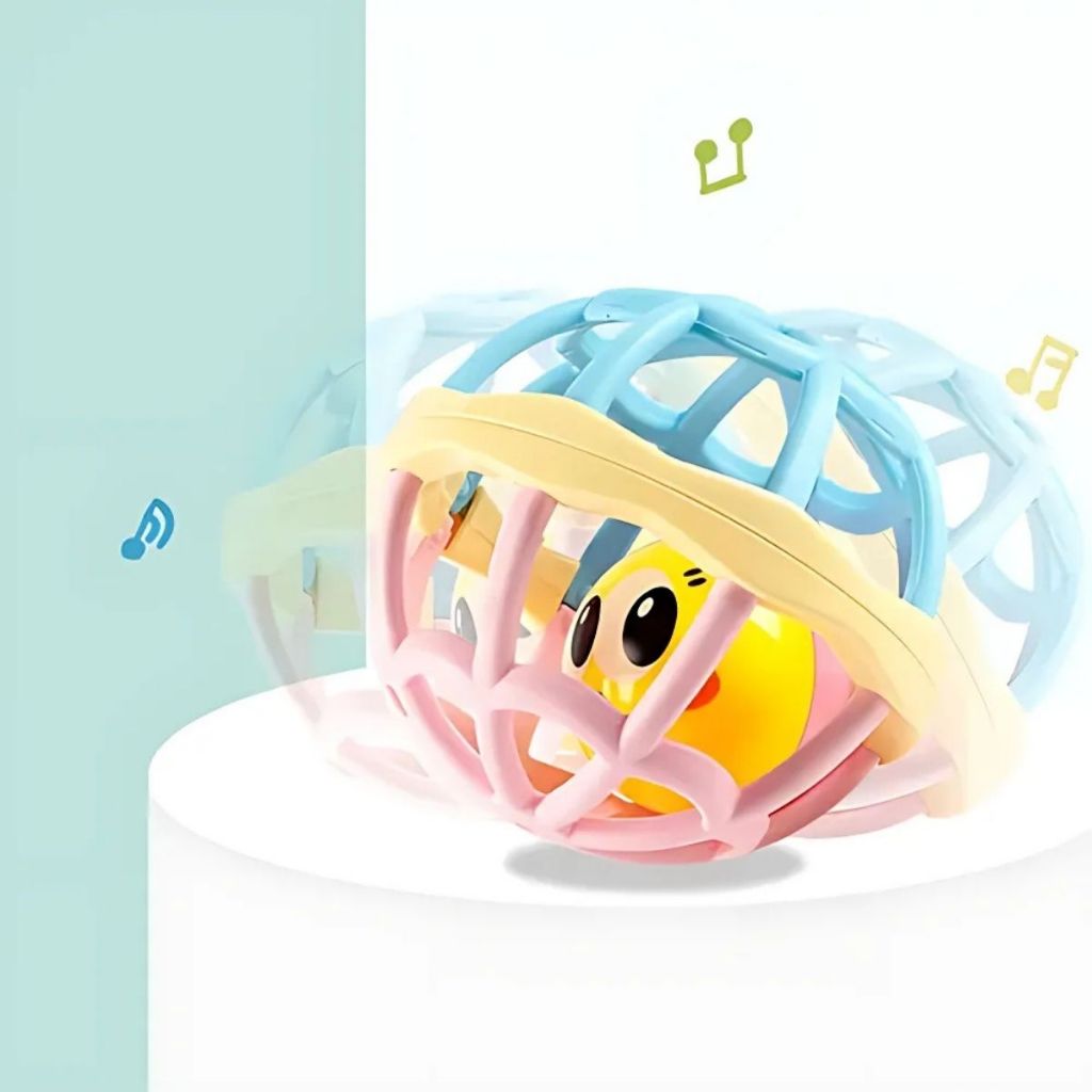 Brinquedo Bolinha Chocalho Macio Silicone Bebe Sensorial Chocalho Bebes Ball Baby Mordedor Macio em Oferta na Shopee