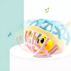 Brinquedo Bolinha Chocalho Macio Silicone Bebe Sensorial Chocalho Bebes Ball Baby Mordedor Macio
