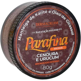 Parafina Bronzeadora Cenoura e Urucum 80g - Dermacream em Oferta na Shopee
