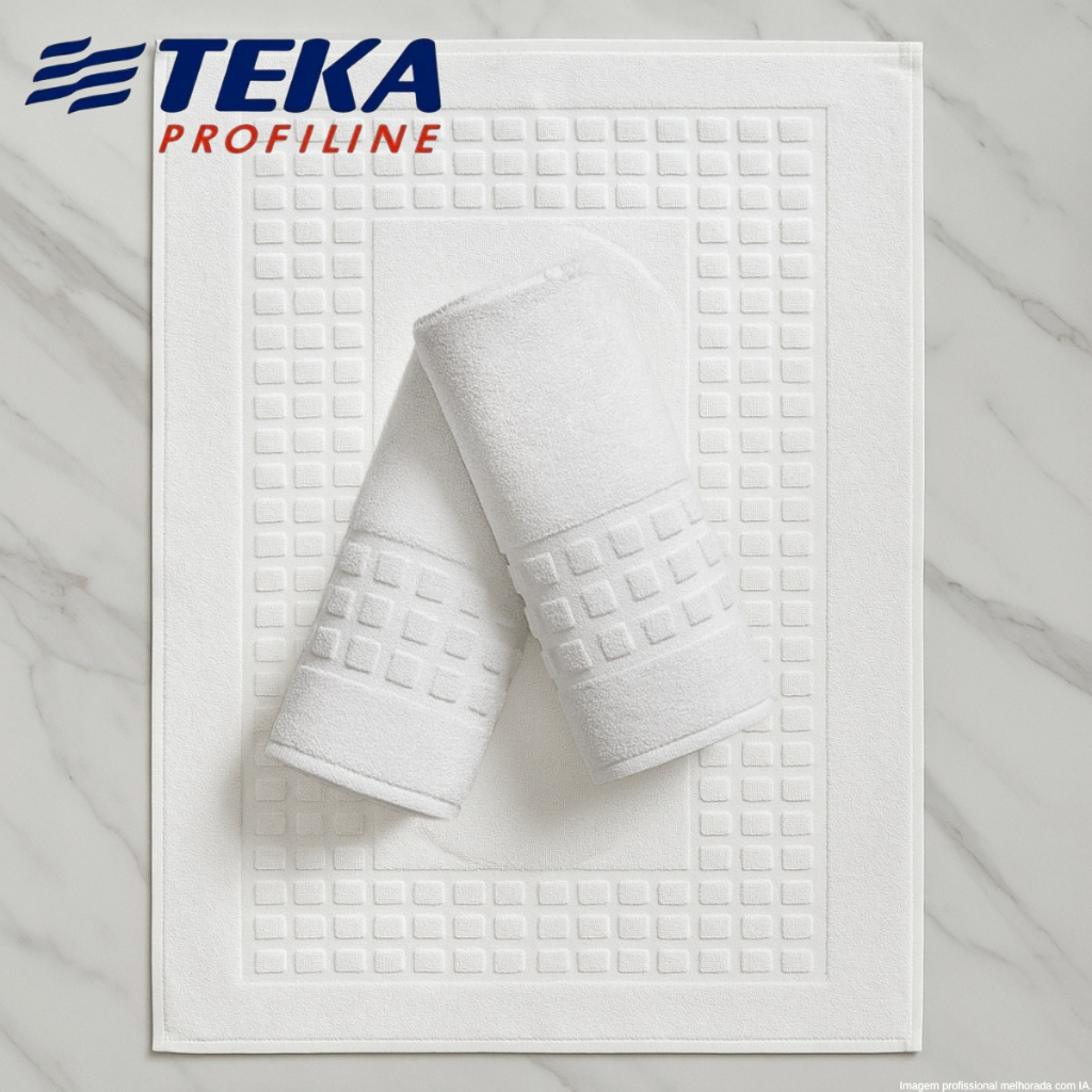 Kit 3 Toalhas de Piso 48x80 Branca Teka Toronto Profiline Algodão Alta Absorção Banheiro Hotel em Oferta na Shopee