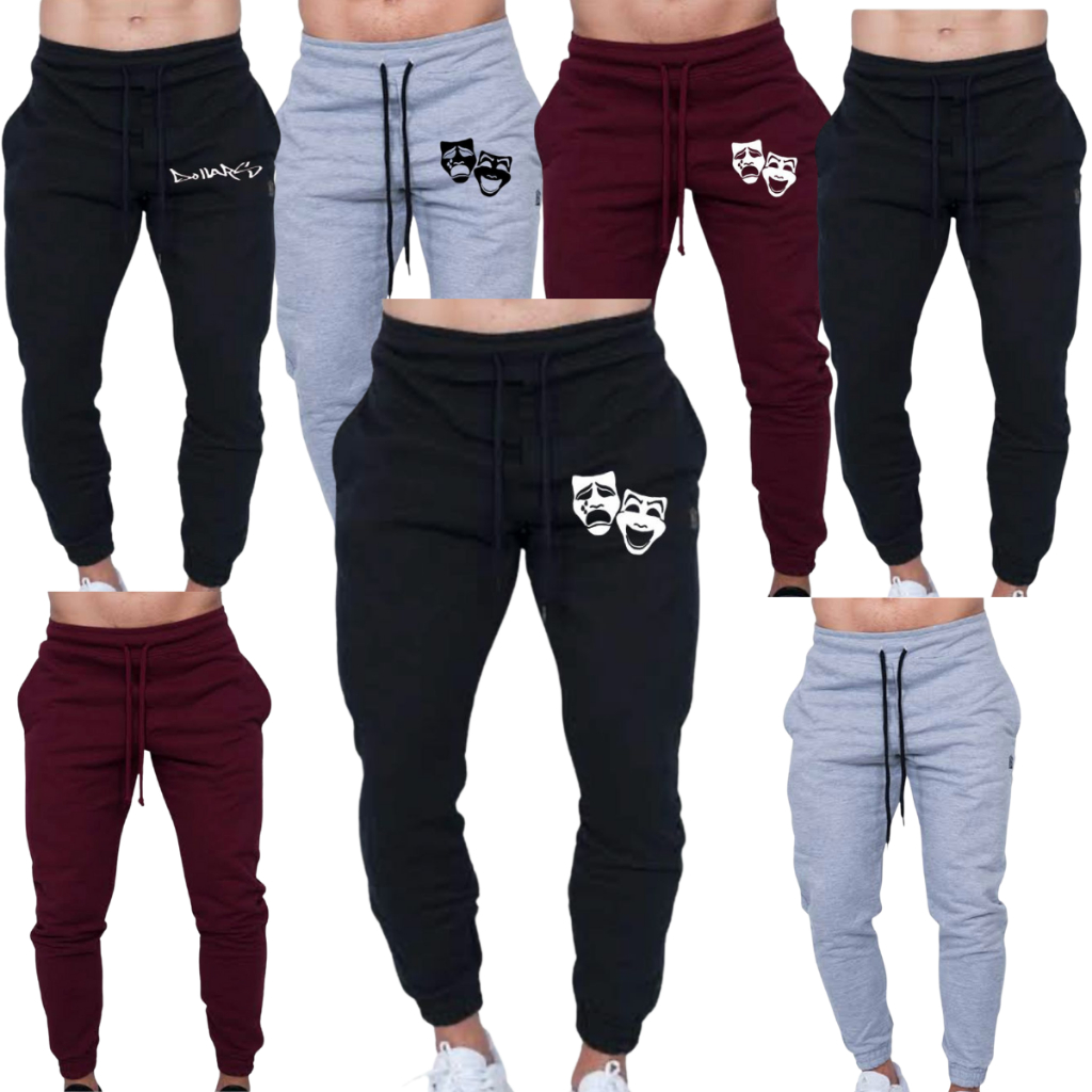 Calça Jogger Moletom Deus Fé Religião Gospel Masculino/Moletinho Academia Promoção Envio Rapído FULL em Oferta na Shopee