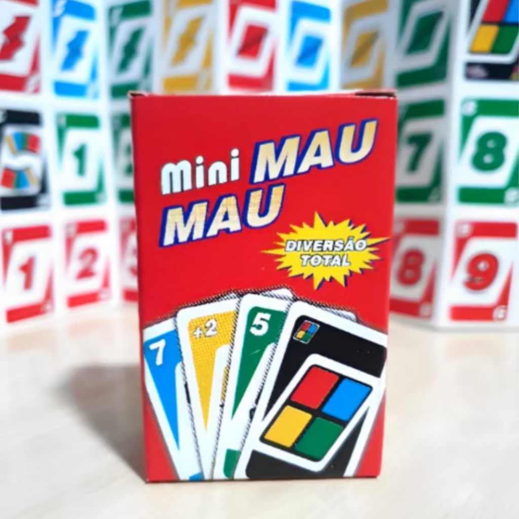 Kit 10/12/15/20/30/40 Unidades Mini Jogo Mau Mau Lembrancinhas Festa Infantil Aniversario Baralho Cartas em Oferta na Shopee
