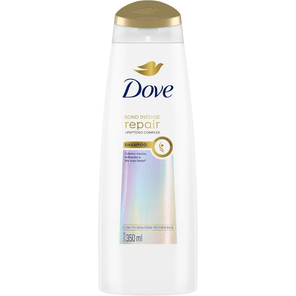Shampoo Dove Bond Intense Repair + Petídeo Complex Com 350ml em Oferta na Shopee