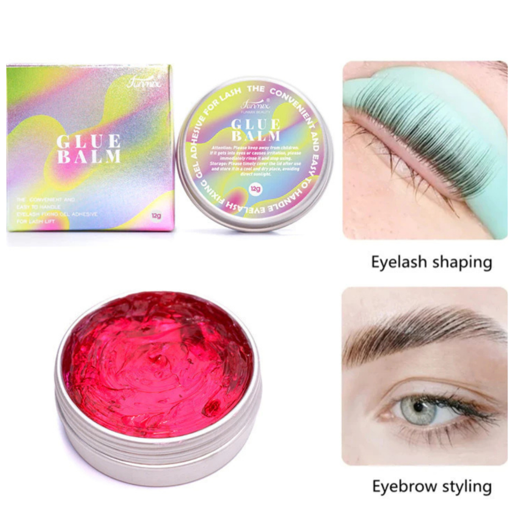 Fixador de cilios Lash Lifiting  Balm Funmix Bálsamo Funmix Glue Balm 12g promoção