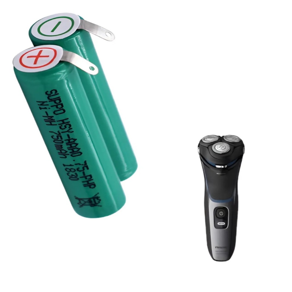 Bateria Para Barbeador Philips 2,4v Aaa 800mah Ni-mh