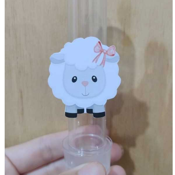30  Apliques para Tubetes OVELHINHA - Festa infantil - Lembrancinhas personalizadas