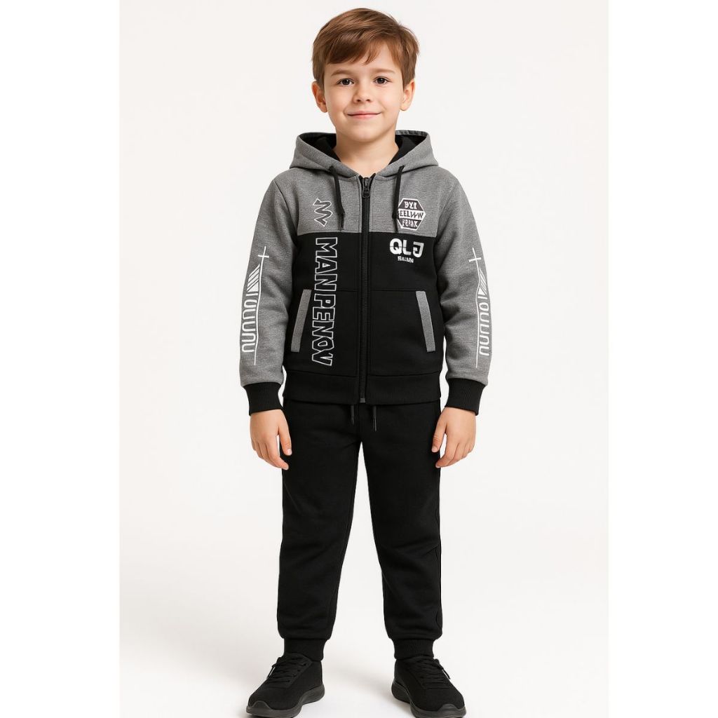 conjunto menino moletom infantil forrado pelo sea surf inverno e dias gelados em Oferta na Shopee