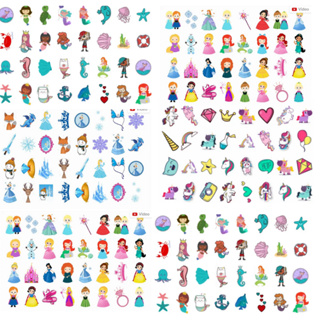 Kit 800 tatuagens infantis temporárias temas variados em Oferta na Shopee