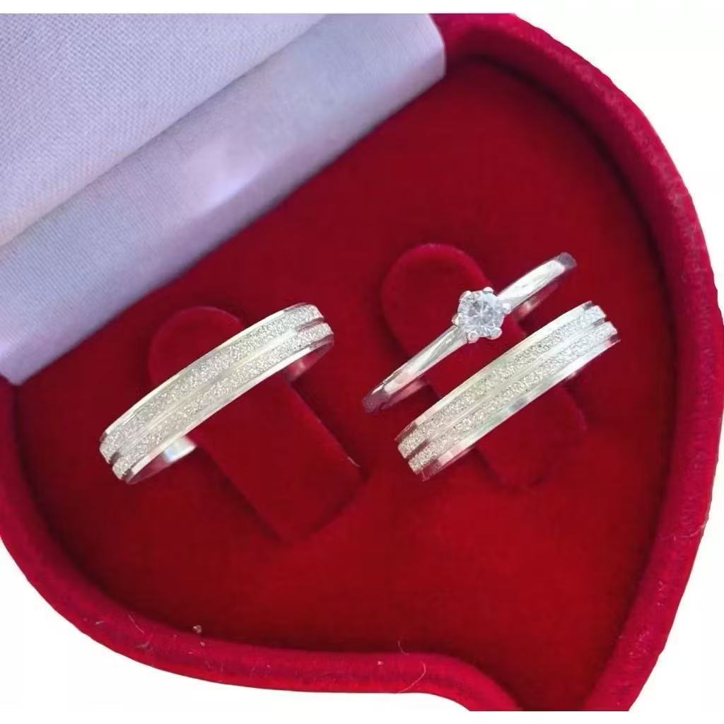 Par de Aliança de Namoro Casamento Prata Brilhante Diamantada Canal com linha fina 4mm em Oferta na Shopee