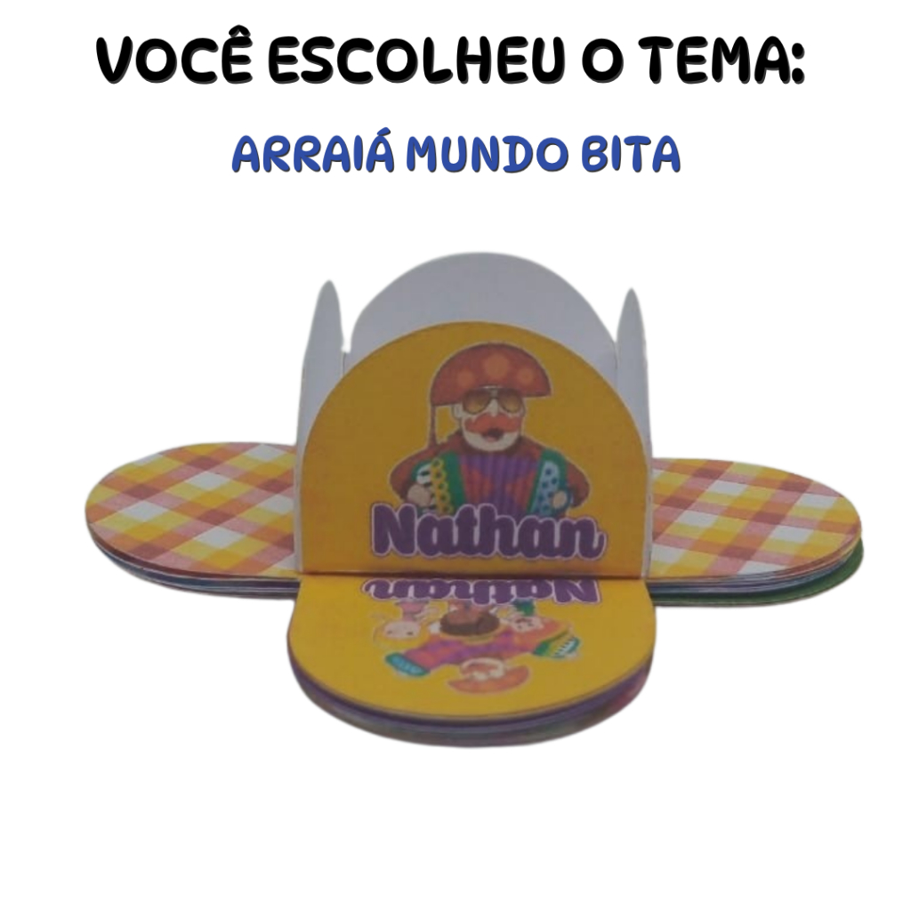 Forminhas personalizadas para doces – Tema Arraiá Infantil - Lembrancinha Festa Infantil