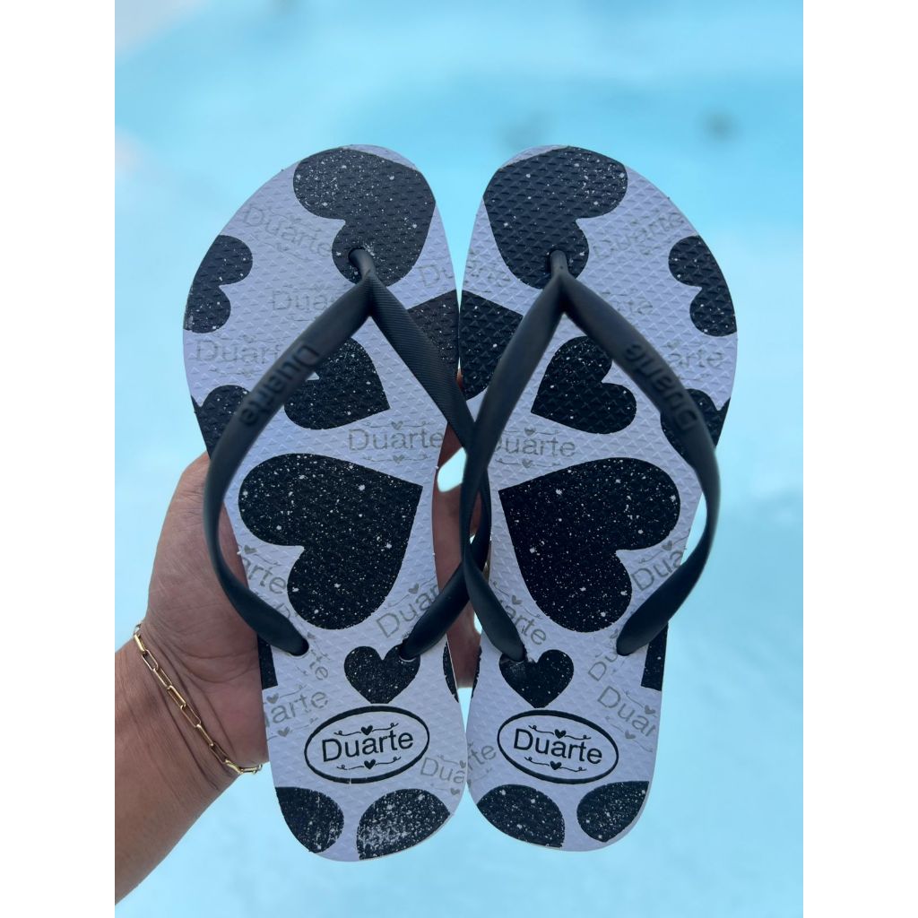 Chinelo Sandália Feminino Adulto Desenhos Slim Leve Confortavel Bico Redondo Mais Vendidos