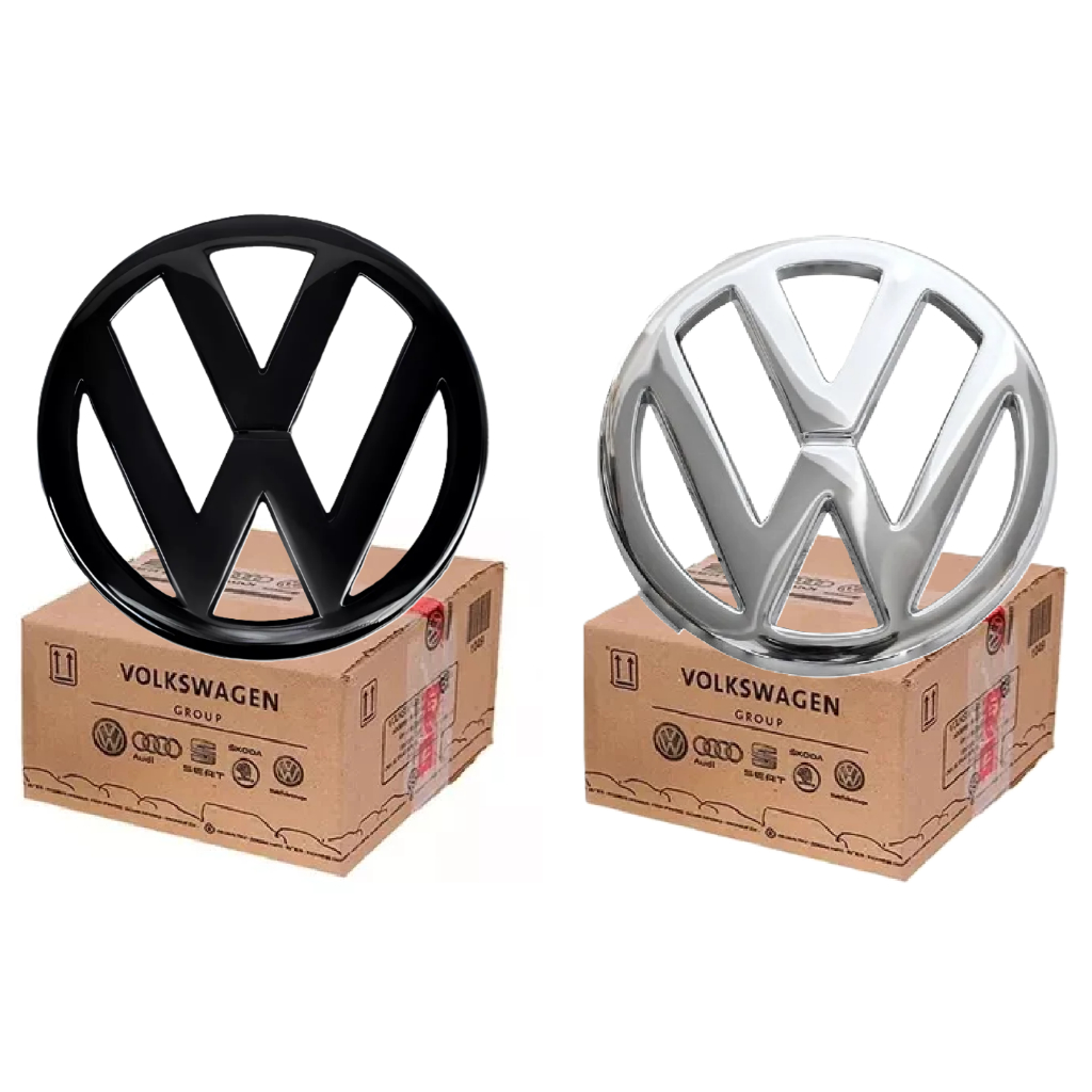 Emblema Grade Dianteira VW Gol Parati Saveiro G4 Fox 2004 a 2009 Cromado ou Black Piano Original Emblema Grade Dianteira VW Gol Parati Saveiro G4 Fox 2004 a 2009 Cromado ou Black Piano Original