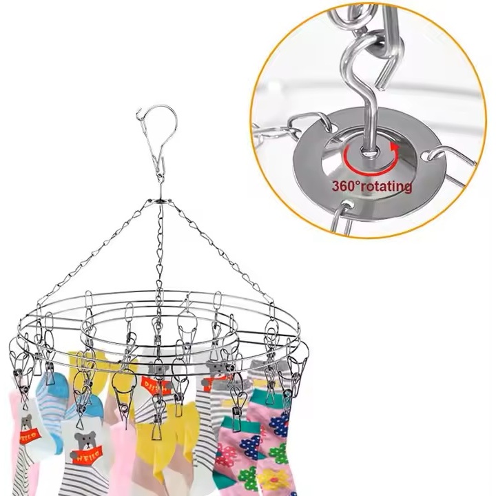 Mini Varal Roupa Intima 24 Prendedores De Roupa 100% Inox Meias Calcinha Cueca Roupa Bebe