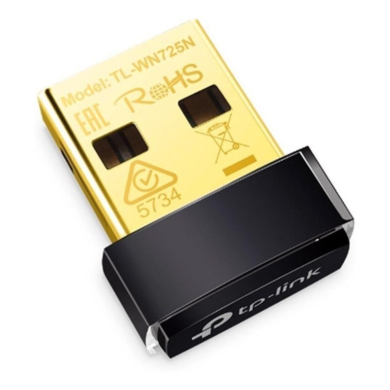 Adaptador Usb Sem Fio Tp Link Wn 725n 150mbps 2.4ghz Nano facil de usar