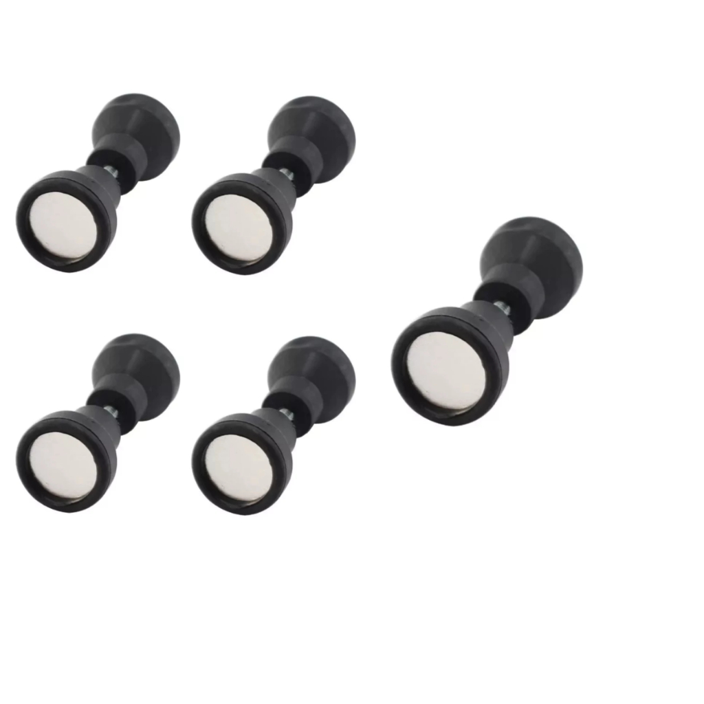 Kit 05 Puxador Duplo Box Acrílico Preto – Ideal para Portas, Abrigo de Pia e Banheiro em Oferta na Shopee