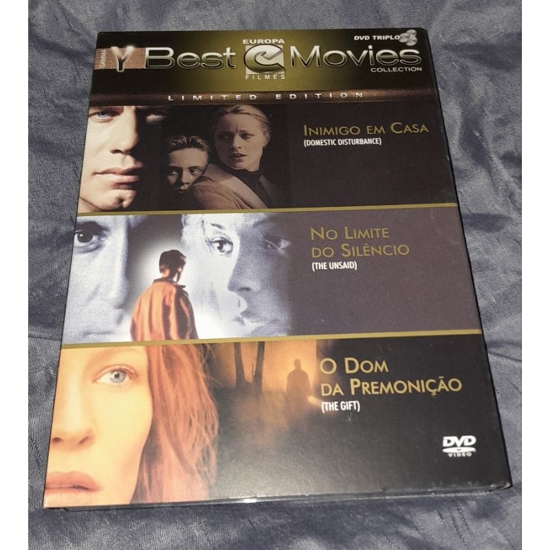 dvd best movies inimigo em casa,no limite do silêncio..