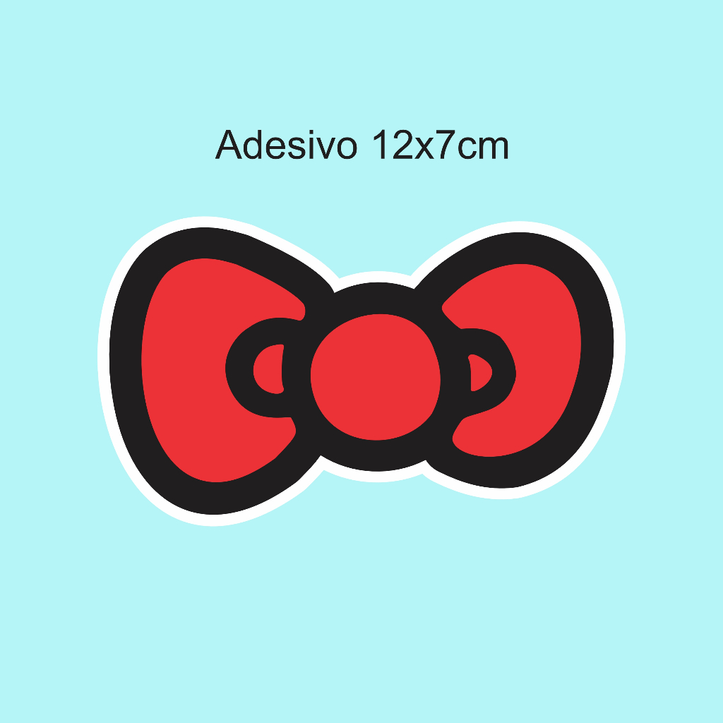 Adesivo Impermeável Laço Hello Kitty em Oferta na Shopee