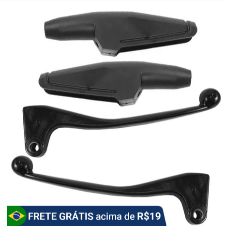 Par Manete Freio Tambor Modelo Original + Guarda po Manete Cg 125 Titan Fan 1992 Até 2013 em Oferta na Shopee
