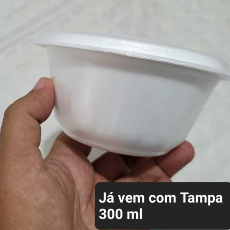 Cumbuca para Caldo Sopa Pote de Isopor Térmico 300ml M300 Ultratherm com 50 100 Un festa junina