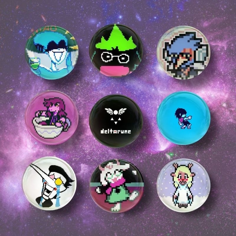 Deltarune Kris Ralsei Susie Bottons/pin/ broches atacado pacote em Oferta na Shopee