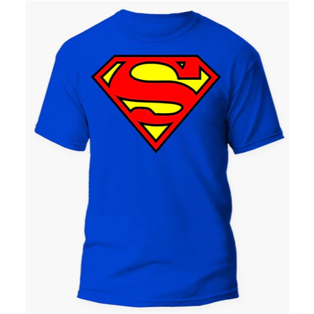Camisa Camiseta Superman-super homem heróis 100% algodão unissex em Oferta na Shopee