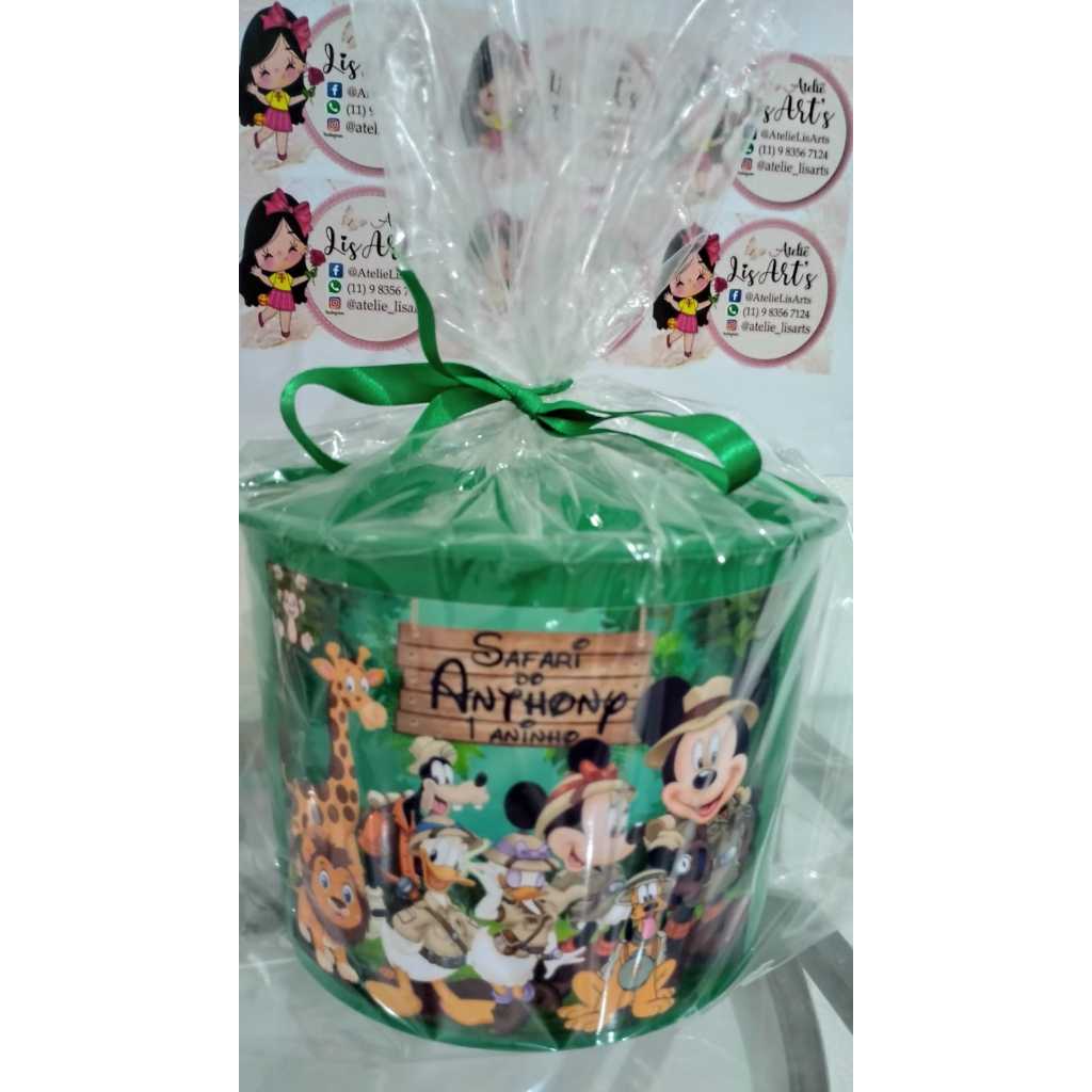 Kit 05 Baldes Pipoca 1,5 Litro Personalizados + Embalagens Personalizados!!! em Oferta na Shopee