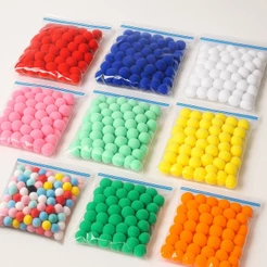 Pompom 10mm Várias Cores – Kit com até 600 Unidades Ideal para Artesanato e Decoração