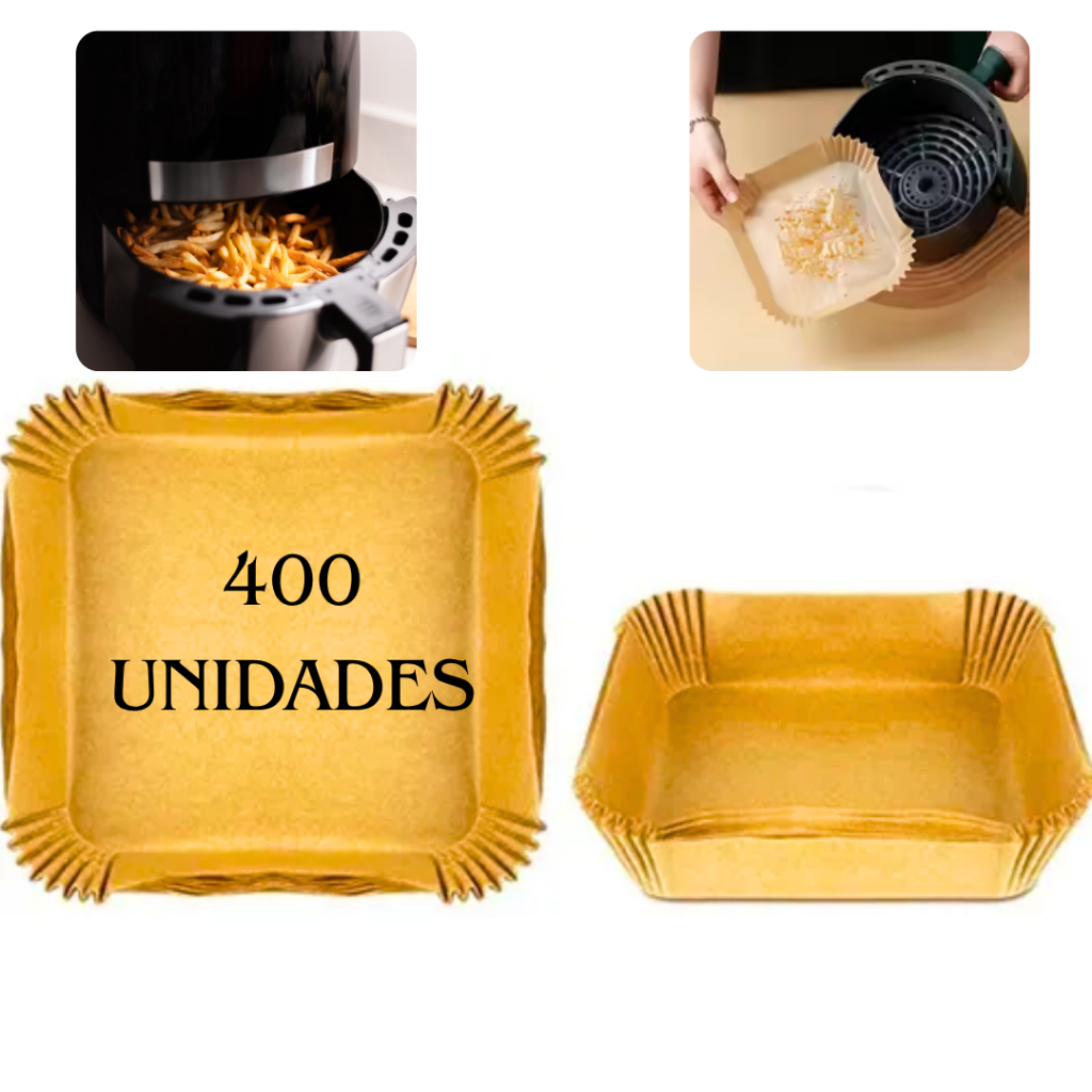 Forma De airfryer Papel Descartável Retangular Antiaderente Para Cozimento Papel 100,200,400 Unidade