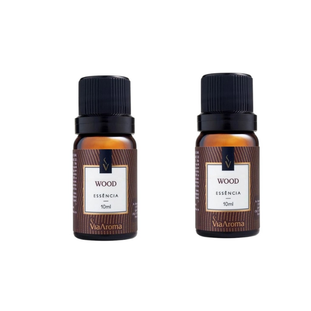 Essencia Aromatica Wood Via Aroma 10ml kit com 2 unidades em Oferta na Shopee