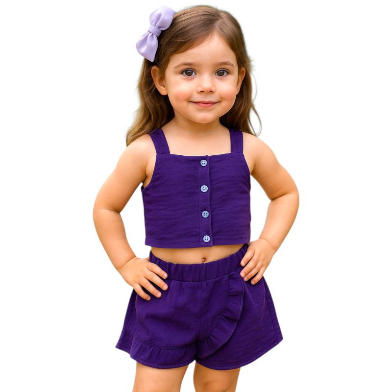 Conjunto Infantil Feminina Elegante Conjunto Menina Bloguerinha Verão Estiloso Casual Moda Fashion Promoção