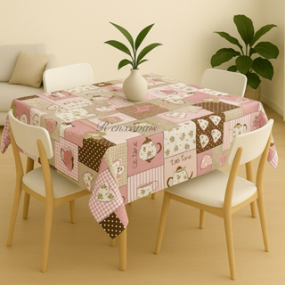 Toalha De Mesa 4 Cadeiras Quadrada 1,45 X 1,45 Decoração De Cozinha em Oferta na Shopee