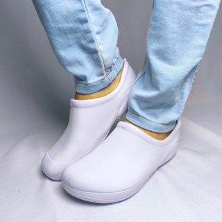 Babuche hospitalar Cozinheira Profissional Fechado Uniforme EPI Sapato Confortável em Oferta na Shopee