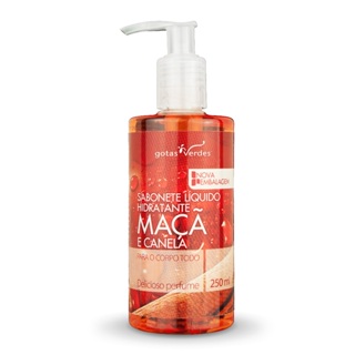 Sabonete Líquido Hidratante Maçã e Canela Gotas Verdes 250 ml em Oferta na Shopee