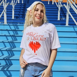 Camiseta Unissex TXT 'Love Language' Tomorrow X Together KPOP Soft Aesthetic em Oferta na Shopee