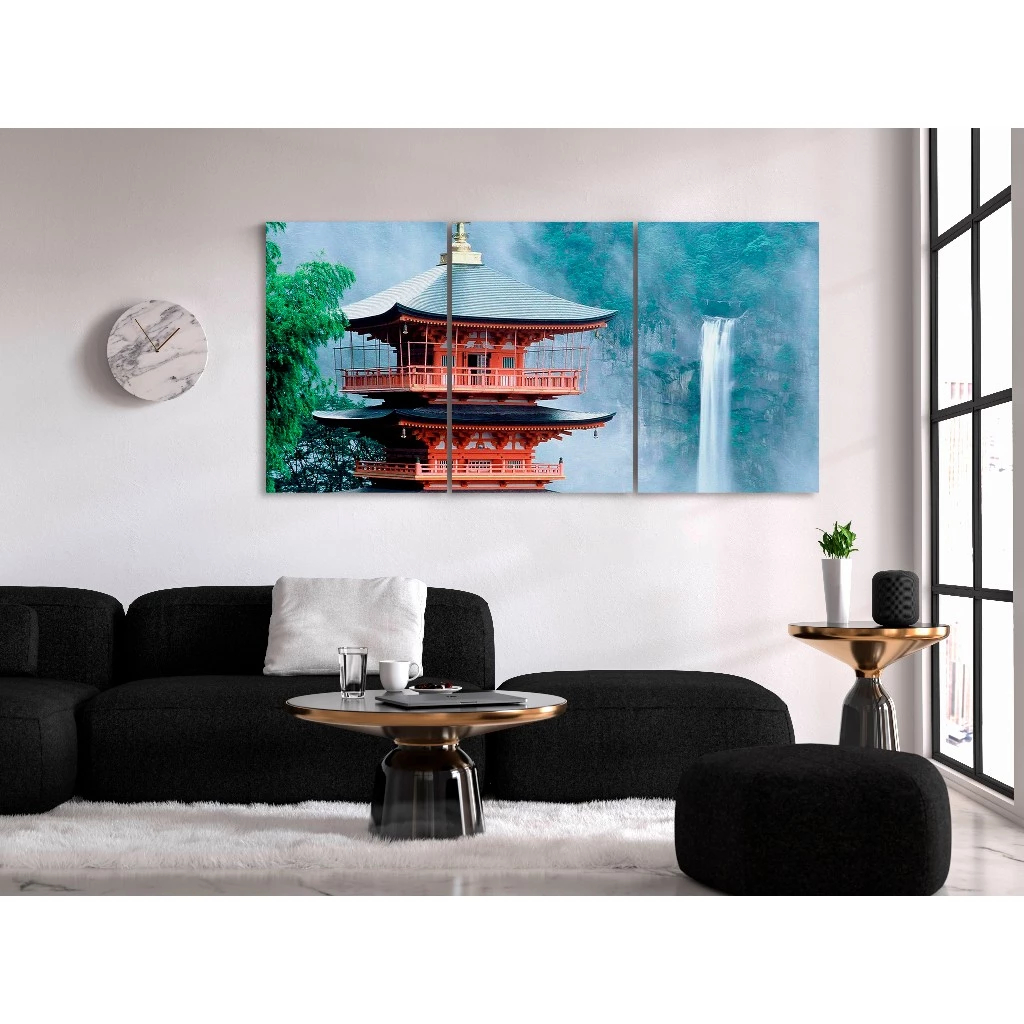 Quadro Decorativo Cultura Japonesa Templo Cerejeira Tradição Origami Samurai Ásia