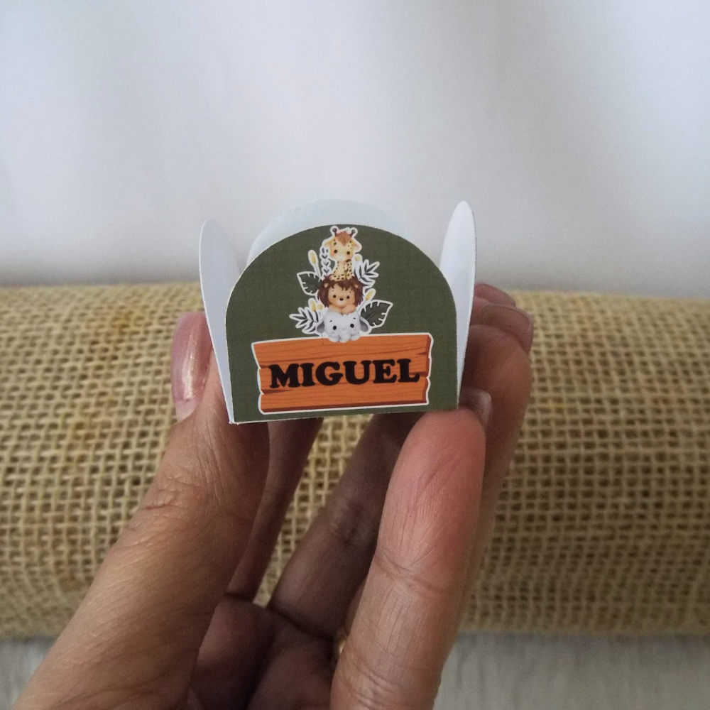 Forminha para Docinho Safari - Forminha Pétala Aniversário Infantil - Forminha Personalizada para Lembrancinha
