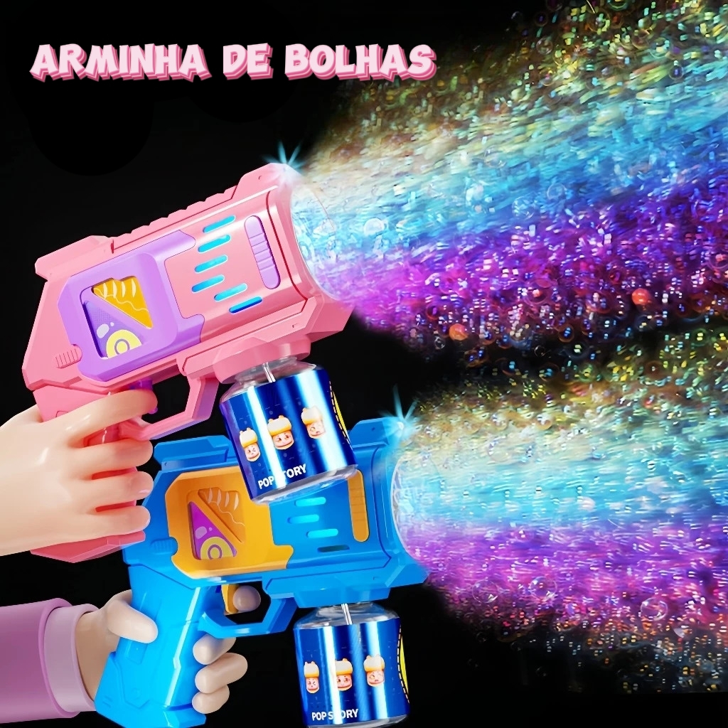 Arminha de Bolha de Sabão 10 Furos Máquina De Bolhas Colorido Infantil presente de aniversário em Oferta na Shopee