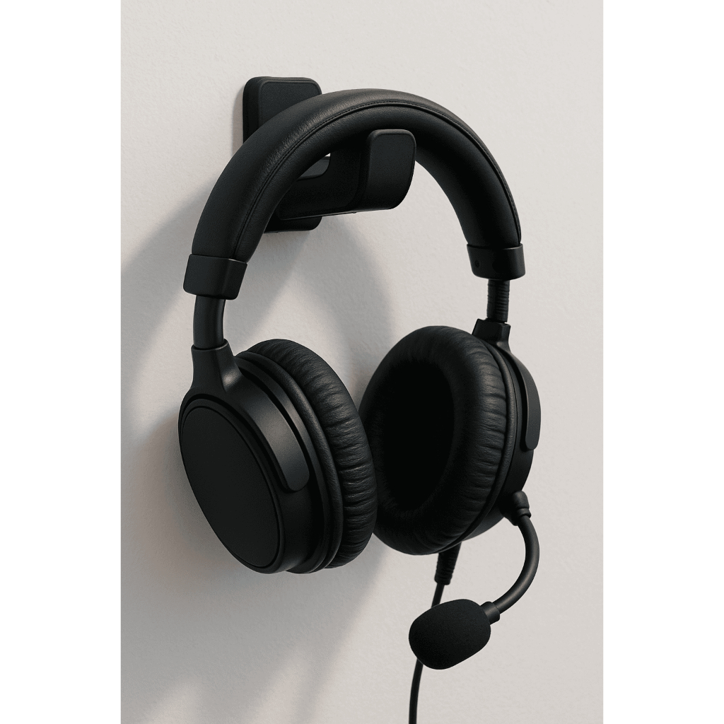 Suporte De Parede Fone Headset Headphone gamer Sofisticado Não Precisa Furar a Parede Acompanha Fita