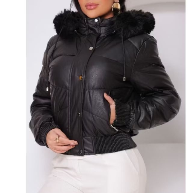 Jaqueta Feminina com Pelinho por Dentro - Comprar com Melhor Preço em Jaquetas, Casacos e Coletes