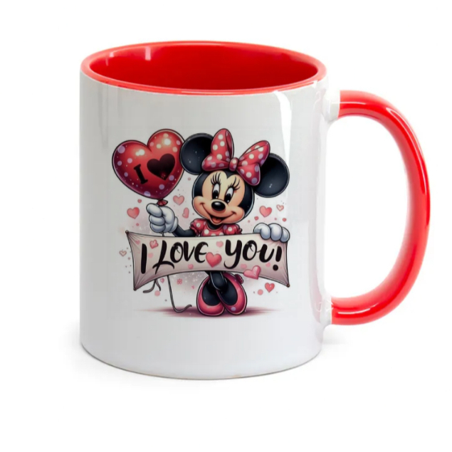 Caneca cerâmica Dia dos Namorados Minei I Love You