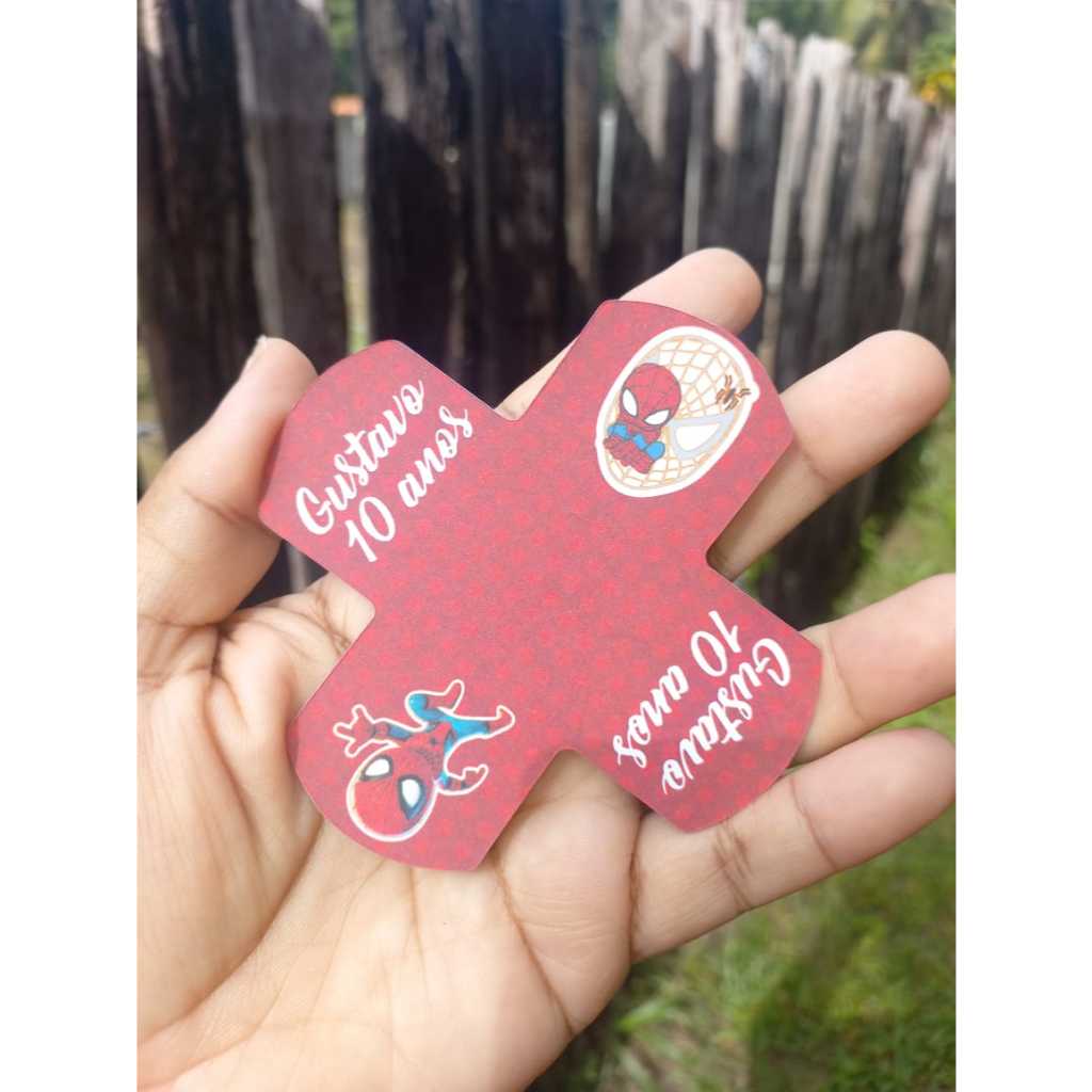 Tema Homem Aranha 1 - Forminhas Personalizadas de Doce Brigadeiro 4 Pétalas - Festa de aniversário - Lembrancinha