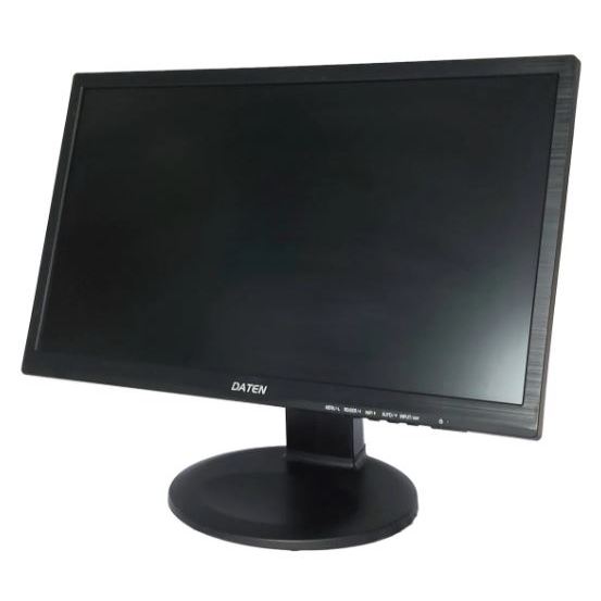 Monitor Daten-Positivo 22” Full HD IPS 22MP55PQ – Base Giratória 90° HDMI VGA DVI – Usado com Cabo HDMI e Energia