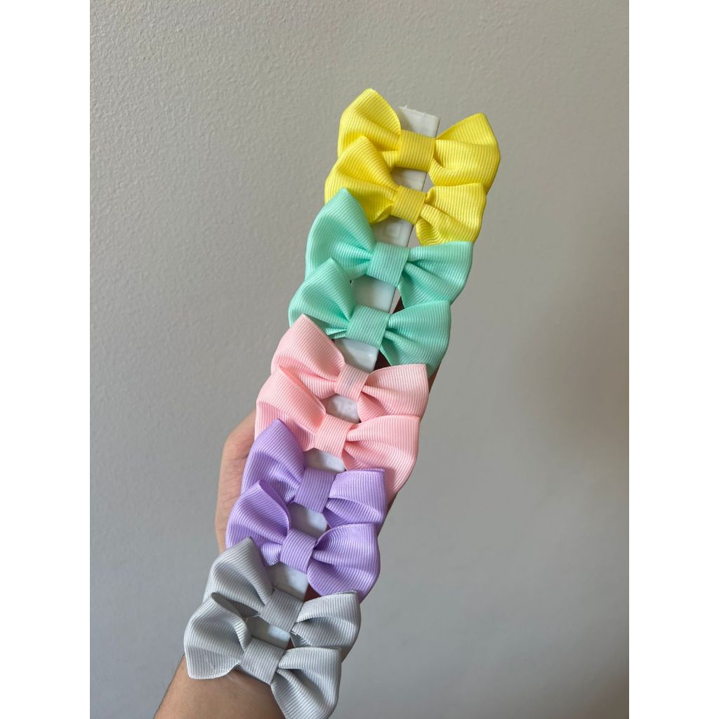 Kit 10 Unidades De Lacinhode Cabelo colorido para menina Infantil Bico de Pato em Oferta na Shopee