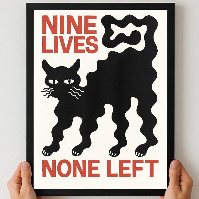 Quadro Caveira Gótica Vintage | Arte Dark Estética Tumblr | Poster Premium A3/A4 Moldura Preta