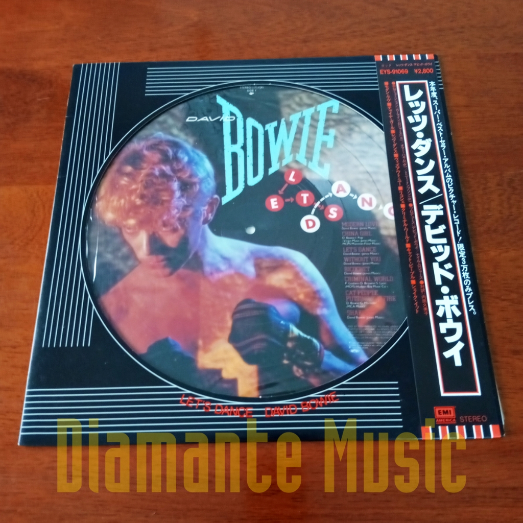 David Bowie – Let's Dance - Vinil LP Picture Disc Japonês Limited Edition NM Colecionador