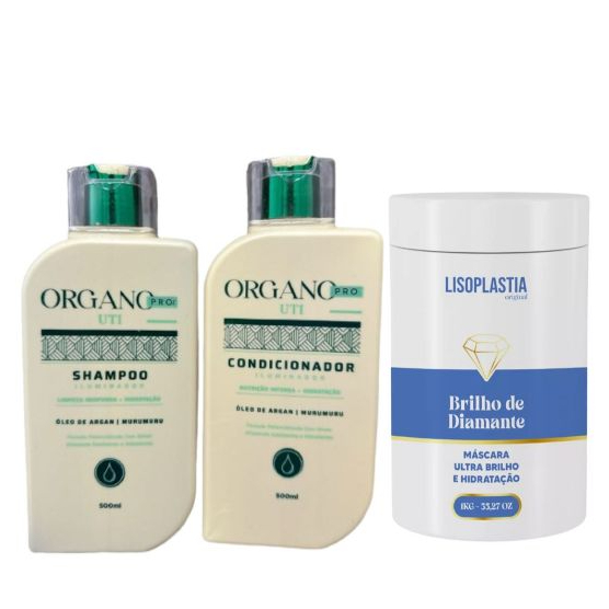 Beleza Natural: Organo 500ml + Máscara Diamante 1kg