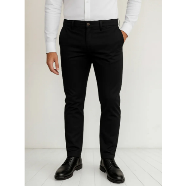 Calça Masculina Sarja Slim Fit C Lycra Várias Cores