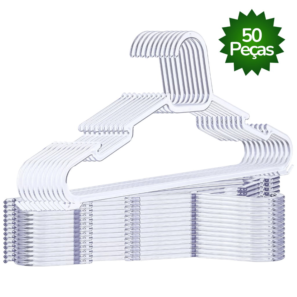 kit de Cabides Acrílico Adulto Aura do Brasil Reforçado em Oferta na Shopee