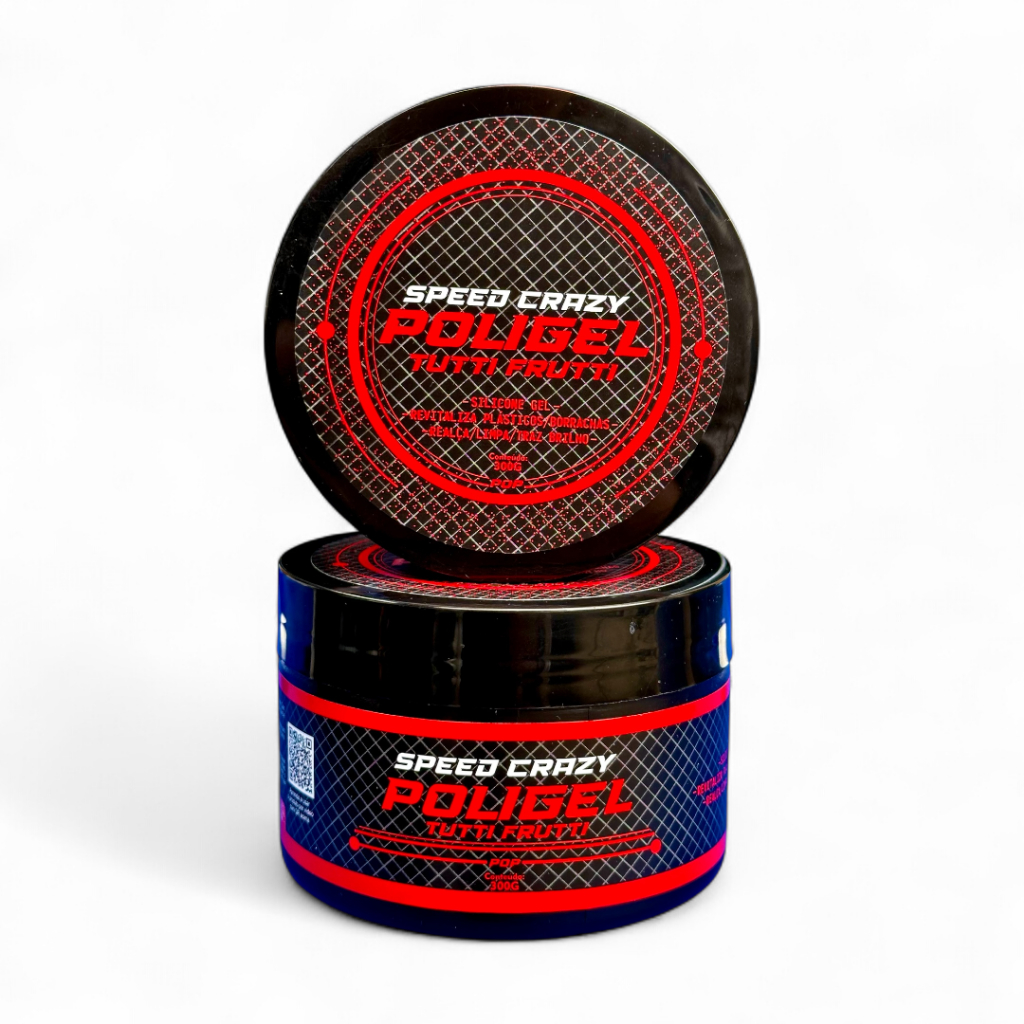 Silicone Gel Poligel Revitalizador Plásticos, Borrachas e Couro Brilho e Proteção 300g Speed Crazy