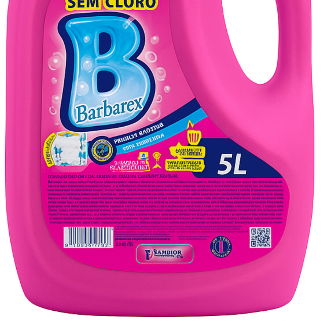 Detalhes do Alvejante De Roupas Sem Cloro Tira Manchas Barbarex 5 litros